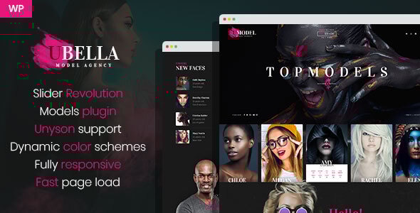 UBella - Model Agency WordPress Theme Logo